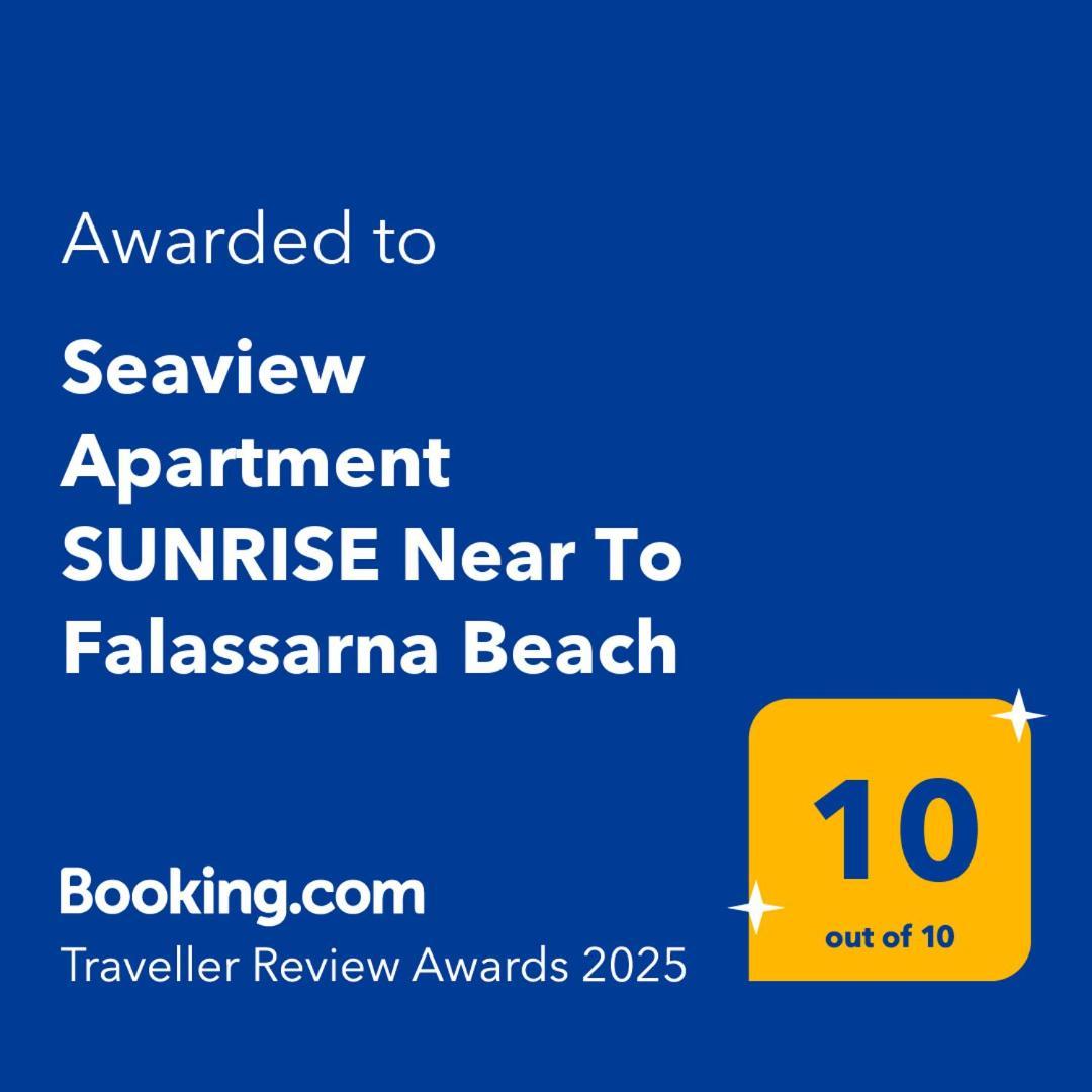 Seaview Apartment Sunrise Near To Falassarna Beach Kolymbari Esterno foto